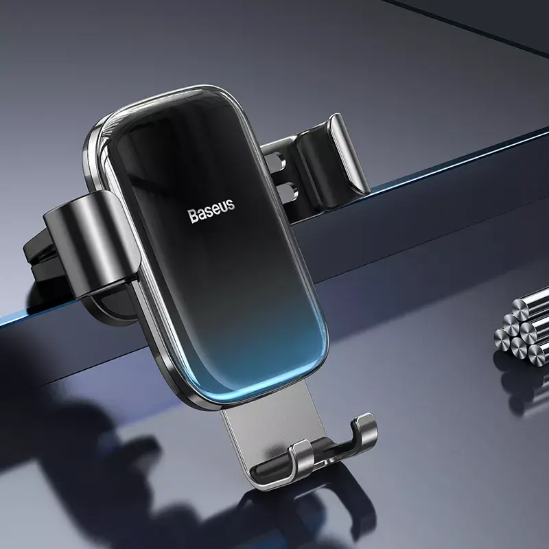 Uchwyt pasywny Baseus Glaze Gravity Telefon komórkowy Czarny