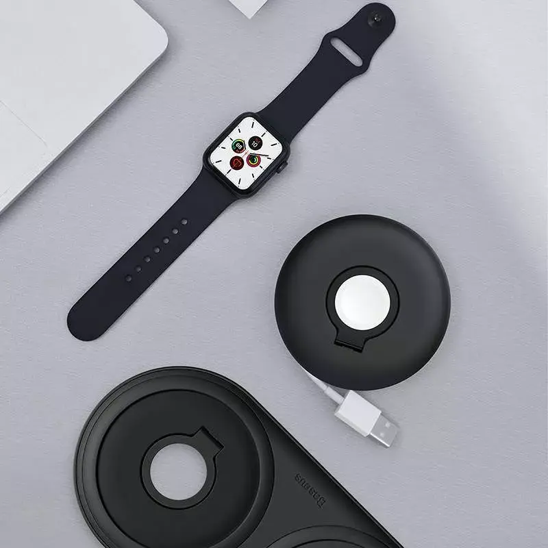 Organizer Baseus do ładowarki Apple Watch ACSLH-01 — czarny, stojak na magnetyczną podstawkę ładującą