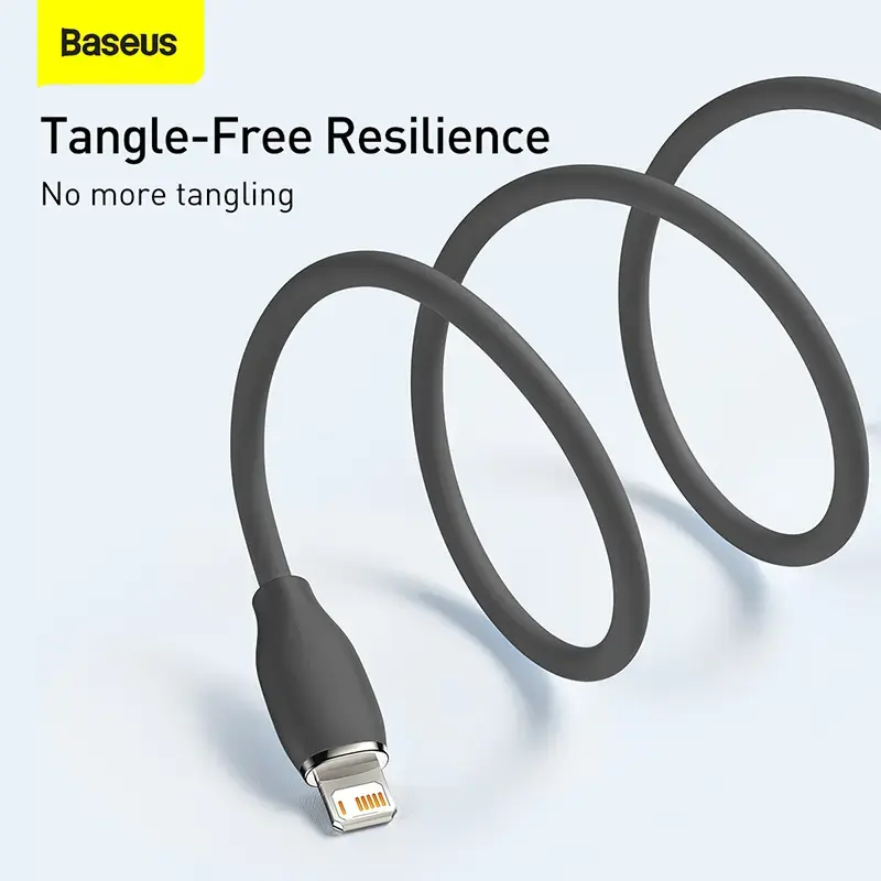 Kabel USB 2.0 Baseus Jelly Lightning na USB-A 1,2 m, czarny