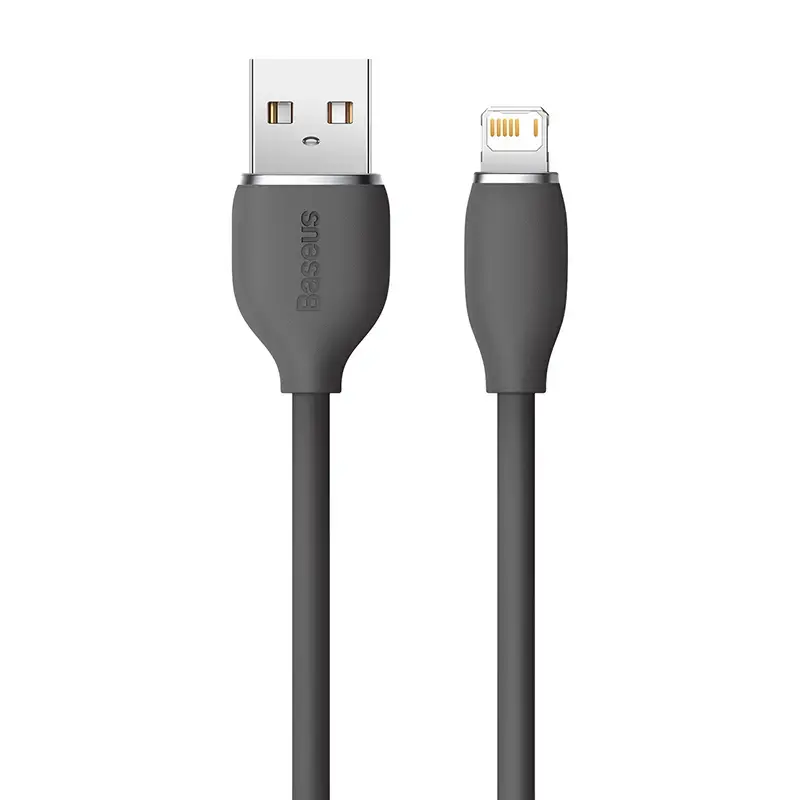 Kabel USB 2.0 Baseus Jelly Lightning na USB-A 1,2 m, czarny