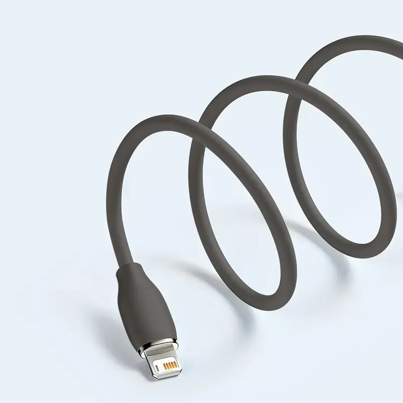 Kabel USB 2.0 Baseus Jelly Lightning na USB-A 1,2 m, czarny