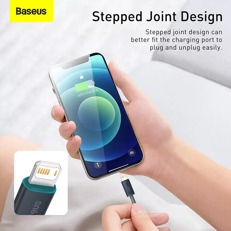 Baseus Dynamic 2m Szary Kabel Lightning na USB A