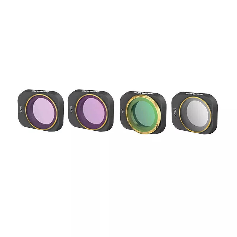 Zestaw filtrów Sunnylife do DJI Mini 3 Pro — UV, CPL, ND4, ND8 (zestaw 4 szt.)