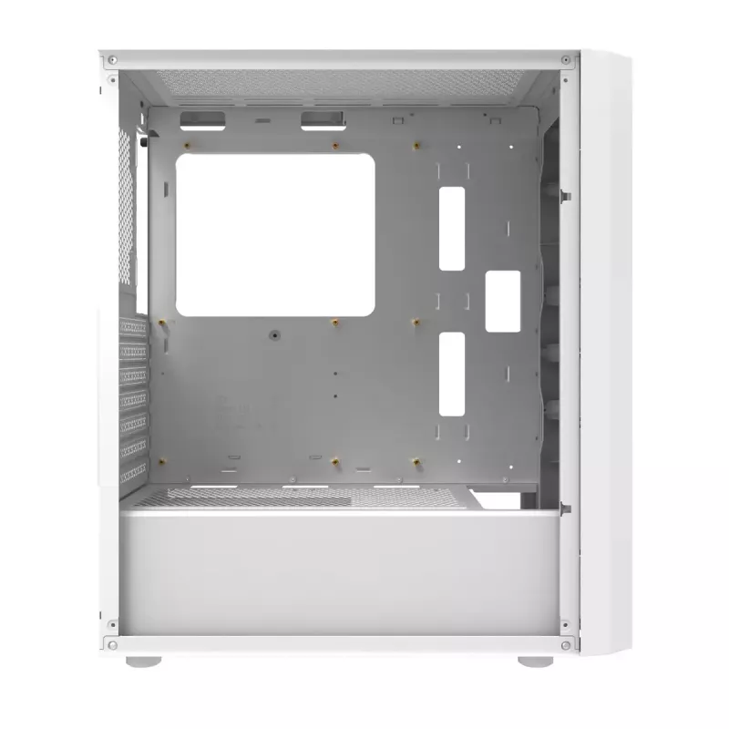 Komputer obudowa Darkflash DK351 biały Midi Tower, Micro ATX/ATX/ITX, szkło hartowane, biały, 200×390×450 mm