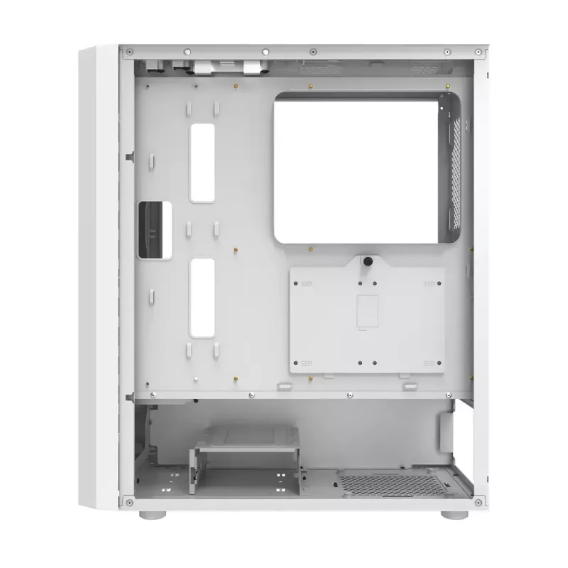 Komputer obudowa Darkflash DK351 biały Midi Tower, Micro ATX/ATX/ITX, szkło hartowane, biały, 200×390×450 mm