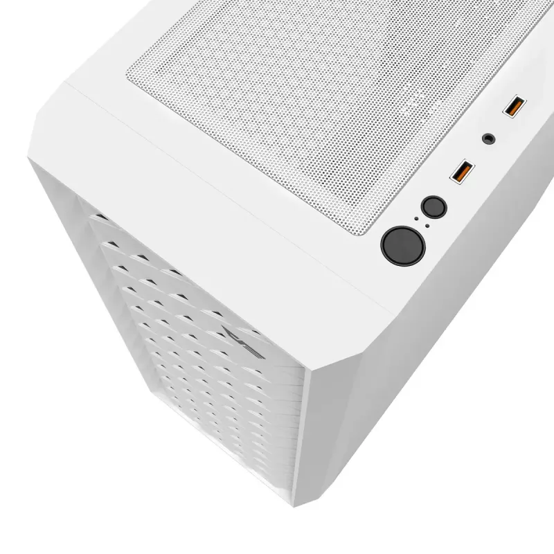 Komputer obudowa Darkflash DK351 biały Midi Tower, Micro ATX/ATX/ITX, szkło hartowane, biały, 200×390×450 mm