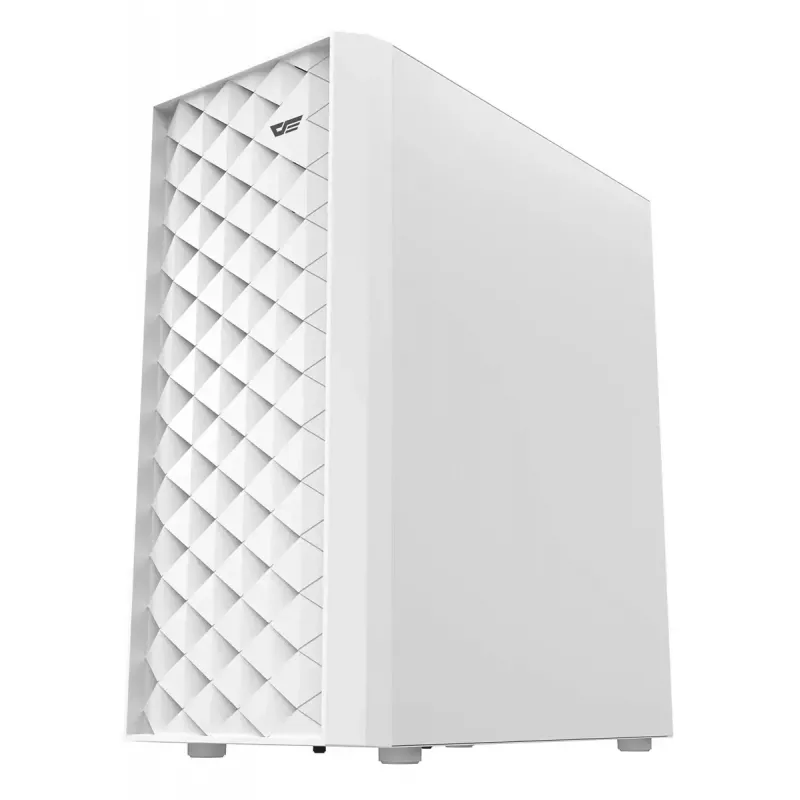 Komputer obudowa Darkflash DK351 biały Midi Tower, Micro ATX/ATX/ITX, szkło hartowane, biały, 200×390×450 mm