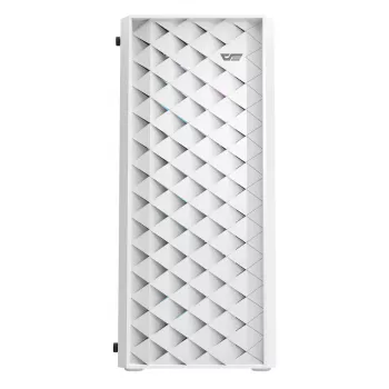 Komputer obudowa Darkflash DK351 biały Midi Tower, Micro ATX/ATX/ITX, szkło hartowane, biały, 200×390×450 mm