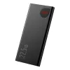 Powerbank Baseus Adaman Metal, litowo-jonowy 10000mAh, 2xUSB, USB-C, Lightning, MicroUSB 22.5W (czarny)