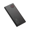 Powerbank Baseus Adaman Metal, litowo-jonowy 10000mAh, 2xUSB, USB-C, Lightning, MicroUSB 22.5W (czarny)