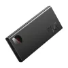 Powerbank Baseus Adaman Metal, litowo-jonowy 10000mAh, 2xUSB, USB-C, Lightning, MicroUSB 22.5W (czarny)