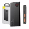 Powerbank Baseus Adaman Metal, litowo-jonowy 10000mAh, 2xUSB, USB-C, Lightning, MicroUSB 22.5W (czarny)
