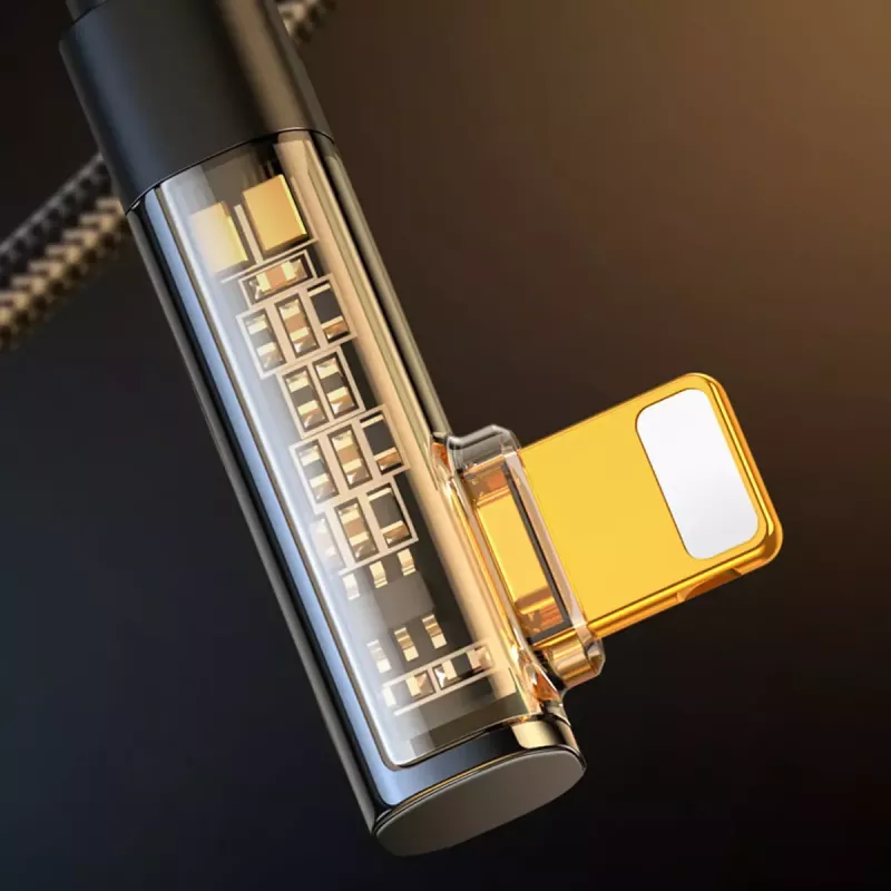 Kabel USB-A – Lightning kątowy Joyroom S-UL012A6 1,2 m, czarny