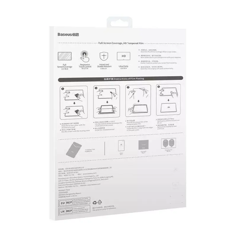 Szkło ochronne Baseus Crystal do Huawei MatePad Pro 11 — hartowane 0,3 mm