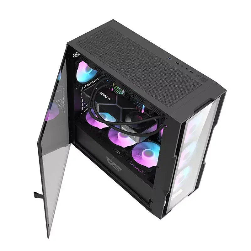 Darkflash DK431 Glass obudowa komputera, ATX, czarna