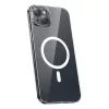 Etui na telefon Baseus Magnetic Crystal Clear dla iPhone 13, przezroczyste, ze szkłem hartowanym na ekran