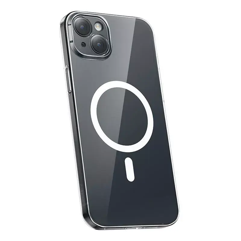 Etui na telefon Baseus Magnetic Crystal Clear dla iPhone 13, przezroczyste, ze szkłem hartowanym na ekran