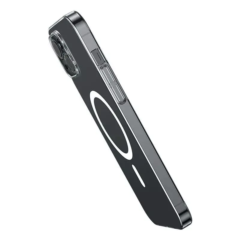 Etui na telefon Baseus Magnetic Crystal Clear dla iPhone 13, przezroczyste, ze szkłem hartowanym na ekran