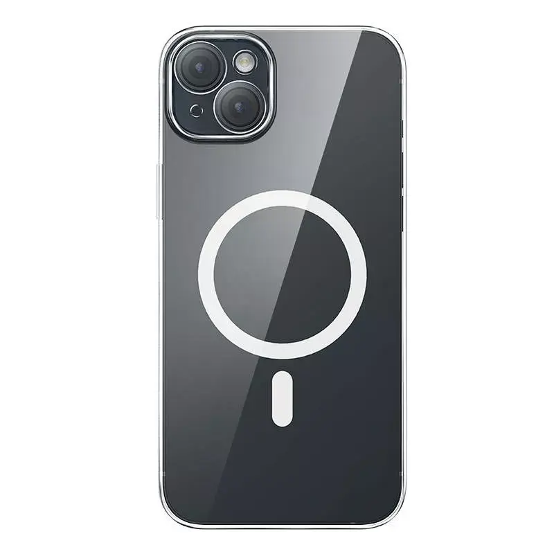 Etui na telefon Baseus Magnetic Crystal Clear dla iPhone 13, przezroczyste, ze szkłem hartowanym na ekran