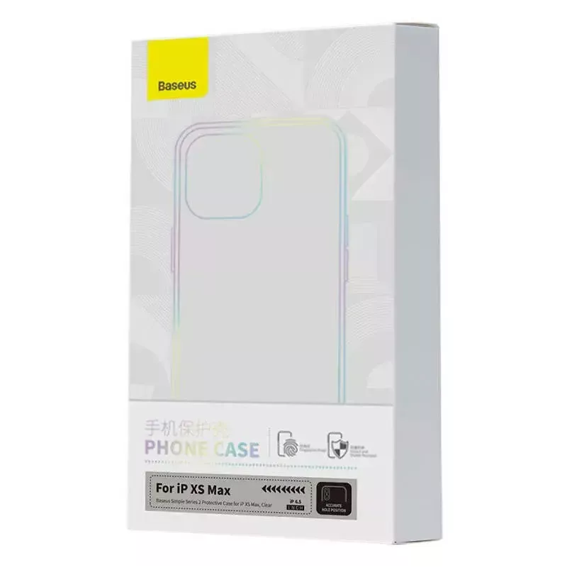 Przezroczyste cienkie lekkie etui Baseus do iPhone XS Max — przezroczysta osłona ochronna