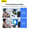 Baseus BA07 Mini adapter Bluetooth do PC, bezprzewodowy odbiornik Bluetooth USB 5.3 - czarny