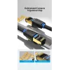 Ethernet patch kabel Vention Cat.8 S/FTP 1 m Czarny RJ-45 Gold-plated