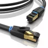 Ethernet patch kabel Vention Cat.8 S/FTP 1 m Czarny RJ-45 Gold-plated