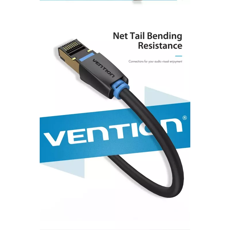 Kabel sieciowy Vention Kat.8 S/FTP RJ-45 do RJ-45 3 m, 40GbE, 2000 MHz, czarny