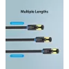 Kabel sieciowy Vention Cat.8 SFTP kabel krosowy RJ-45 8 m czarny