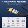 Światłowodowy kabel audio Vention 3 m TOSLINK męski-męski, szary, oplot nylonowy, złocone styki
