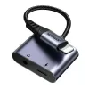 adapter audio 2w1 Joyroom SY-L01 Lightning na 3,5 mm + Lightning, czarny