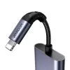 adapter audio 2w1 Joyroom SY-L01 Lightning na 3,5 mm + Lightning, czarny