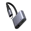 adapter audio 2w1 Joyroom SY-L01 Lightning na 3,5 mm + Lightning, czarny