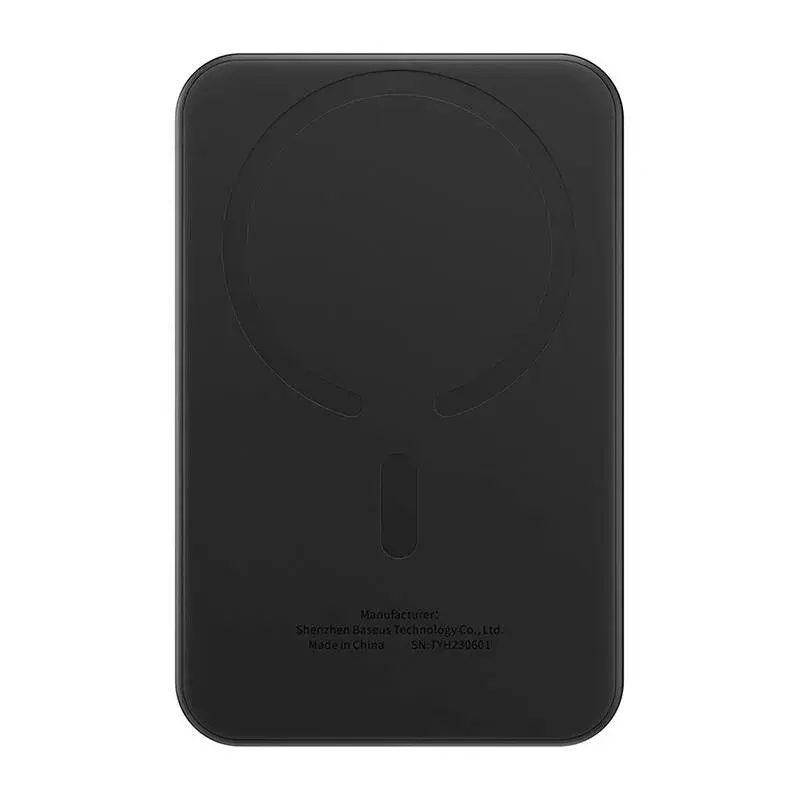 Magnetyczny mini powerbank Baseus 5000 mAh 20 W (czarny)