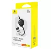 Kabel USB 3-w-1 Baseus Free2Draw (USB-A na Micro USB + Lightning + USB-C), 100 W, 1,1 m, czarny