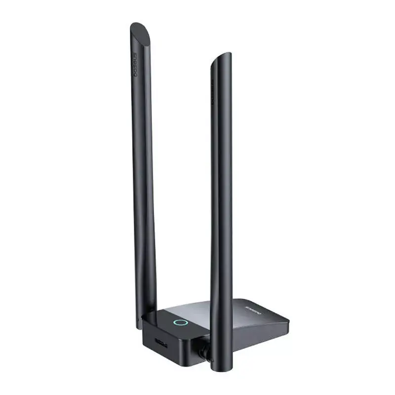 Adapter WiFi Baseus FastJoy 1800Mbps czarny — dwuzakresowa sieciowa karta USB