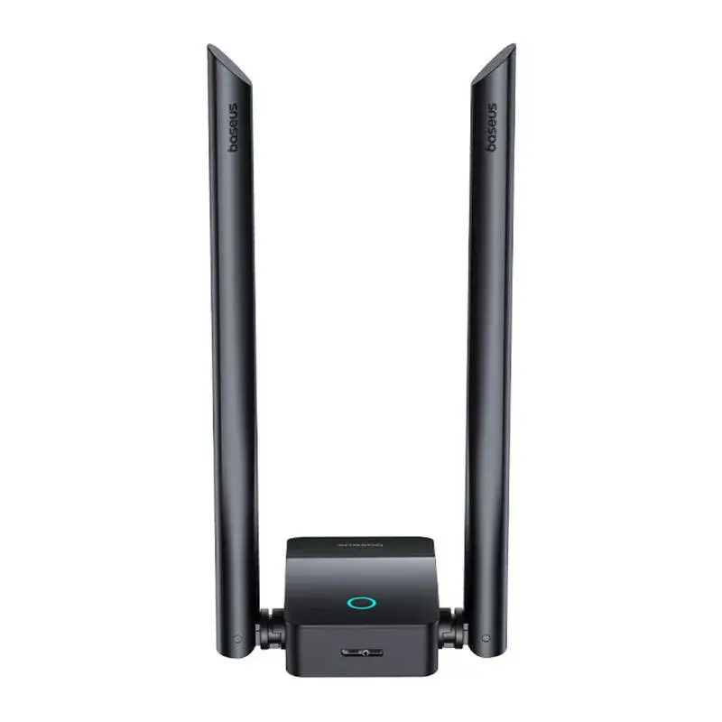 Adapter WiFi Baseus FastJoy 1800Mbps czarny — dwuzakresowa sieciowa karta USB