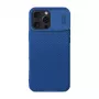 Etui ochronne Nillkin CamShield Pro do iPhone 16 Plus, niebieskie, przesuwna osłona aparatu