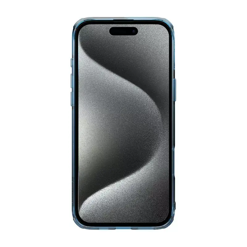 Etui TPU Nillkin Nature dla iPhone 16 Plus — magnetyczne, niebieskie, smukła osłona ochronna