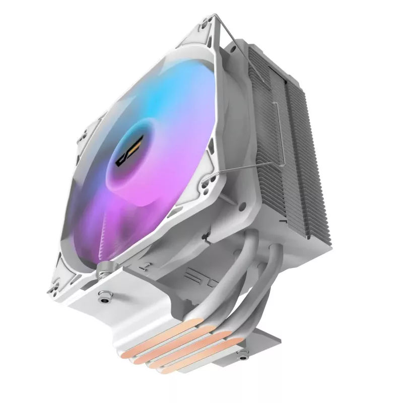 Chłodzenie powietrzne Darkflash Z4 Pro Mist biały — wentylator 120 mm, łożysko hydrauliczne, TDP 200 W, obsługa AM5/AM4/LGA1700/1200/115x