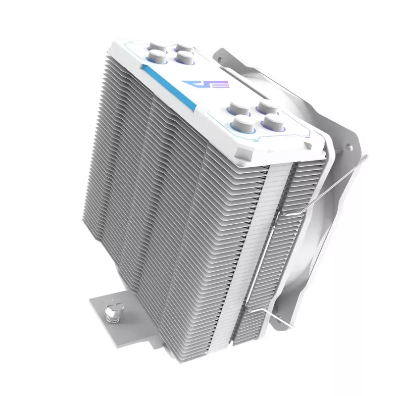 Chłodzenie powietrzne Darkflash Z4 Pro Mist biały — wentylator 120 mm, łożysko hydrauliczne, TDP 200 W, obsługa AM5/AM4/LGA1700/1200/115x