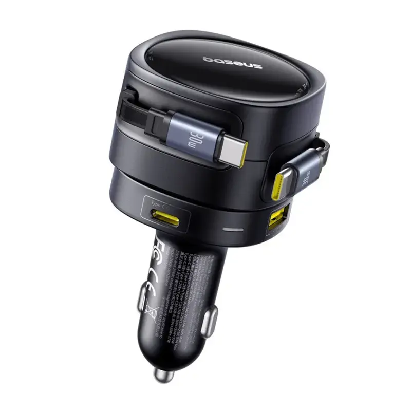 Ładowarka samochodowa Baseus Enjoyment Max 90W z portami USB-C i USB-A