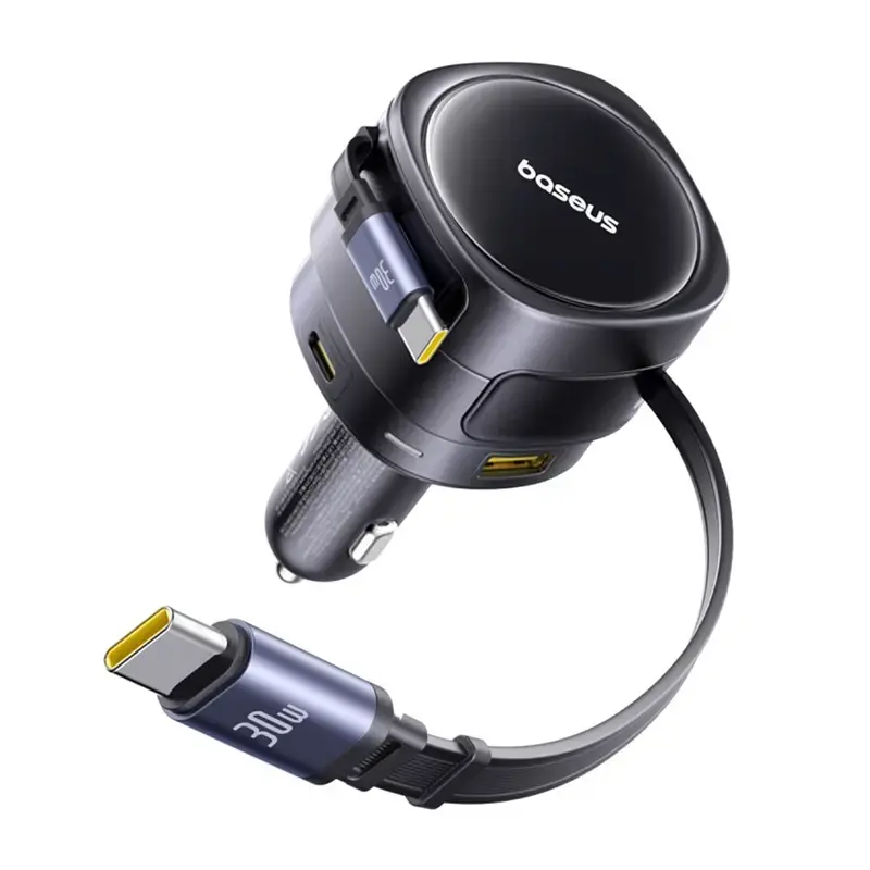 Ładowarka samochodowa Baseus Enjoyment Max 90W z portami USB-C i USB-A