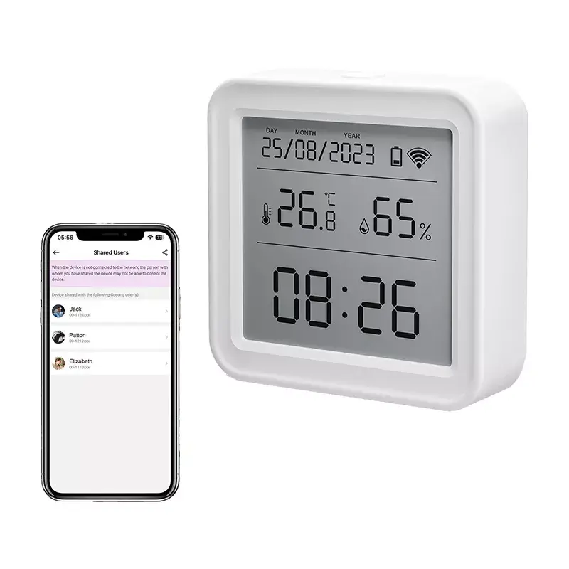 Czujnik temperatury i wilgotności Gosund ST17 Zigbee z wyświetlaczem LCD