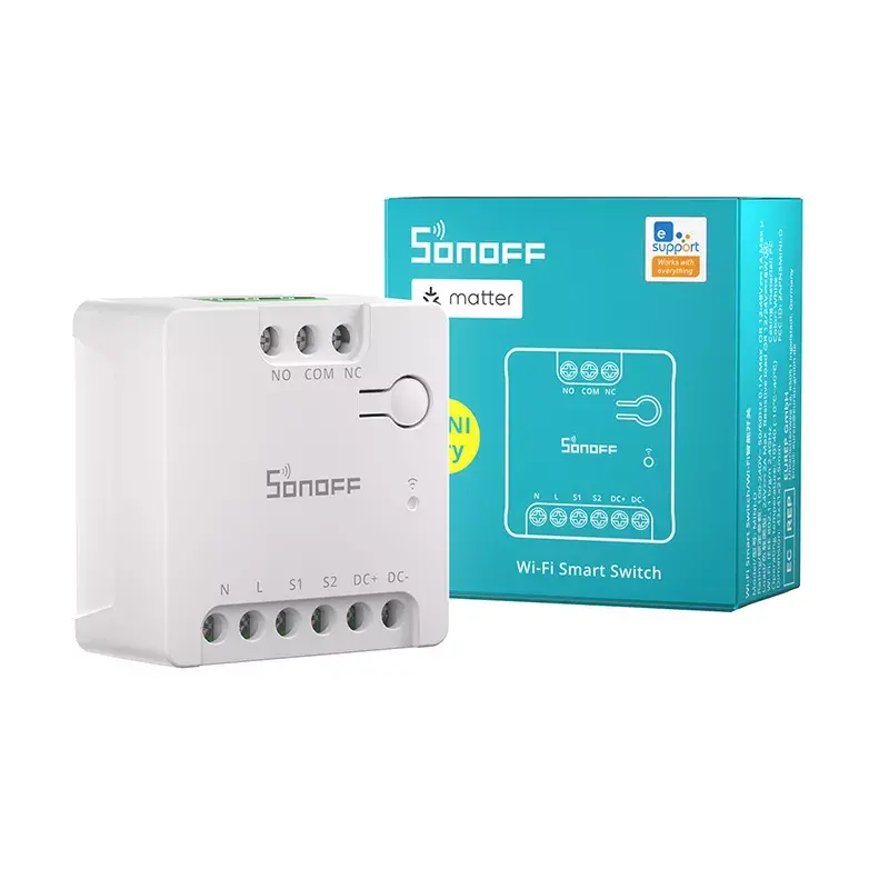 Inteligentny przełącznik WiFi Sonoff MINI-D AC/DC 12–48V styk beznapięciowy