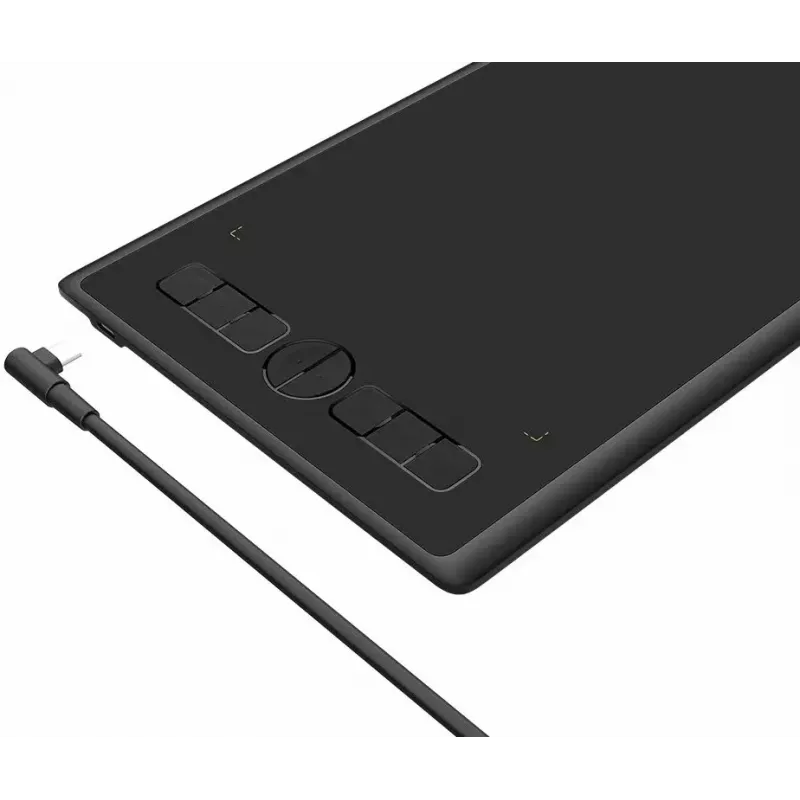 Tablet graficzny HUION Inspiroy H580X — aktywny obszar 8,5×5,0 cala, 5080 LPI, 8192 poziomów nacisku, 8 programowalnych klawiszy, USB-C