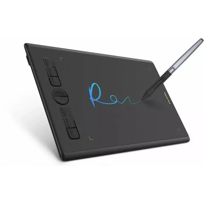 Tablet graficzny HUION Inspiroy H580X — aktywny obszar 8,5×5,0 cala, 5080 LPI, 8192 poziomów nacisku, 8 programowalnych klawiszy, USB-C