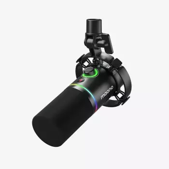 Mikrofon podcastowy MAONO PD200X Czarny — przewodowy XLR/USB-C, czułość -52 dB, 40–16000 Hz