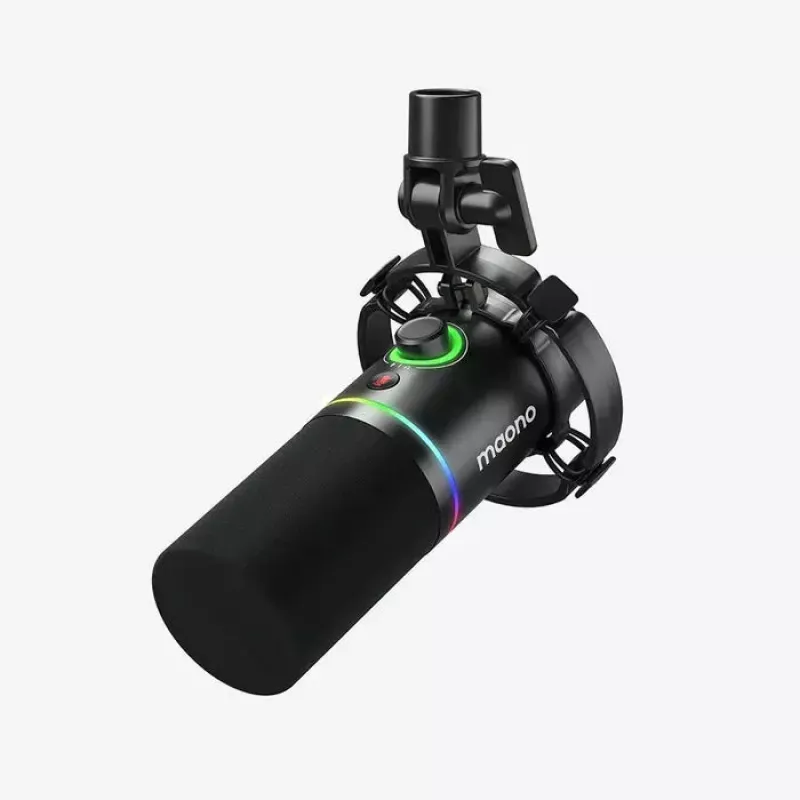 Mikrofon podcastowy MAONO PD200X Czarny — przewodowy XLR/USB-C, czułość -52 dB, 40–16000 Hz