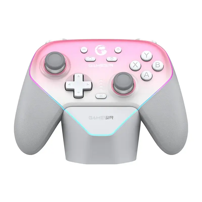 Bezprzewodowy kontroler GameSir SuperNova T4n Pro Różowy — Bluetooth, ergonomiczna konstrukcja